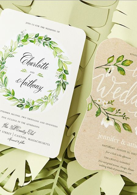 Invitaciones greenery 34