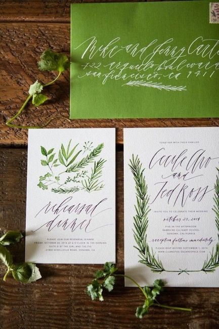 Invitaciones greenery 38