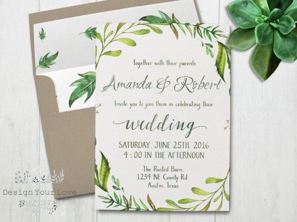 Invitaciones greenery 43