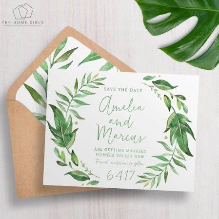Invitaciones greenery 44