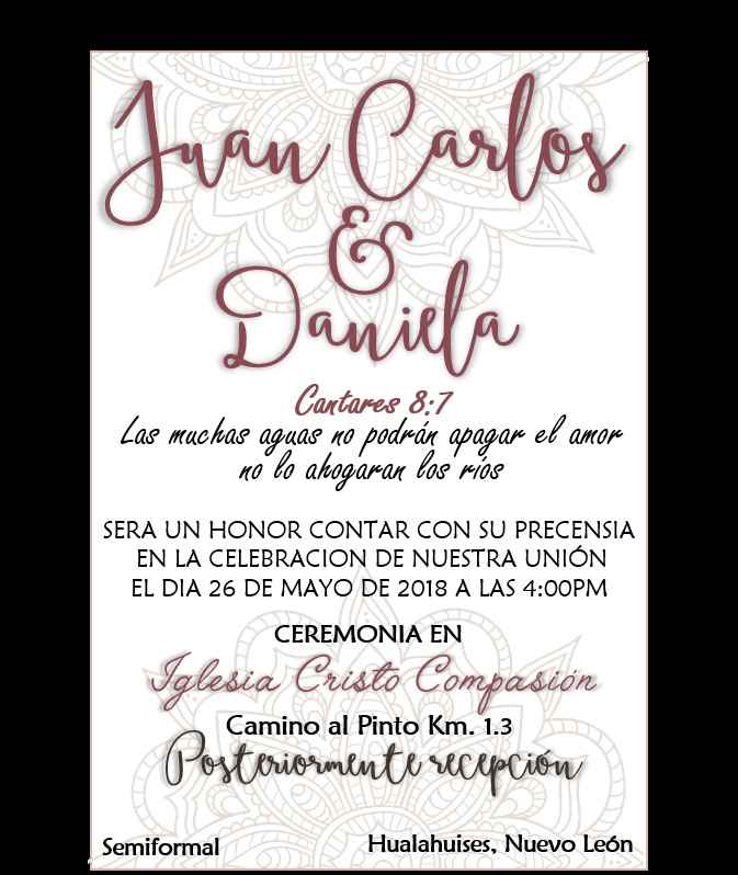 Invitacion opcion 1