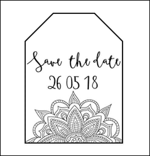 Etiqueta para invitaciones
