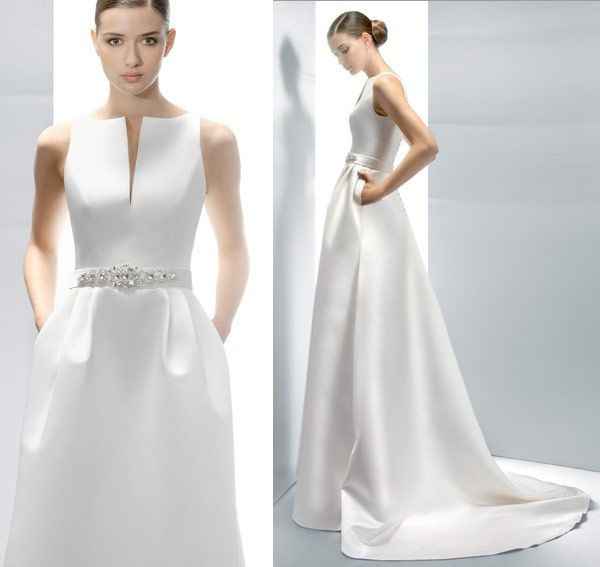 Vestido de novia minimalista 1
