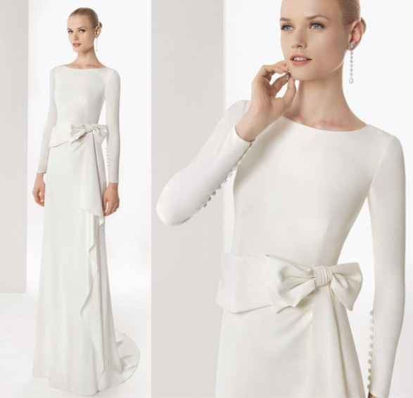 Vestido de novia minimalista 2