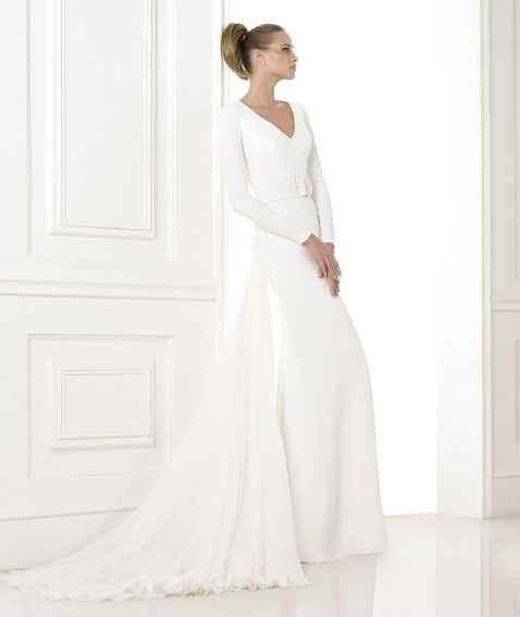 Vestido de novia minimalista 14