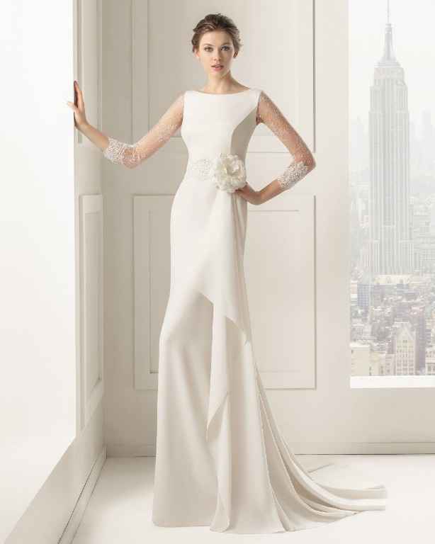 Vestido de novia minimalista 33