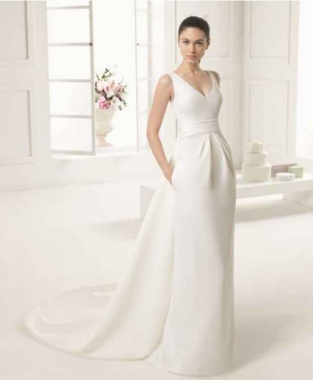 Vestido de novia minimalista 35