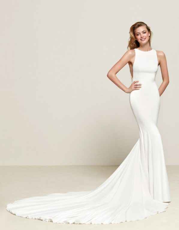 Vestido de novia minimalista 36