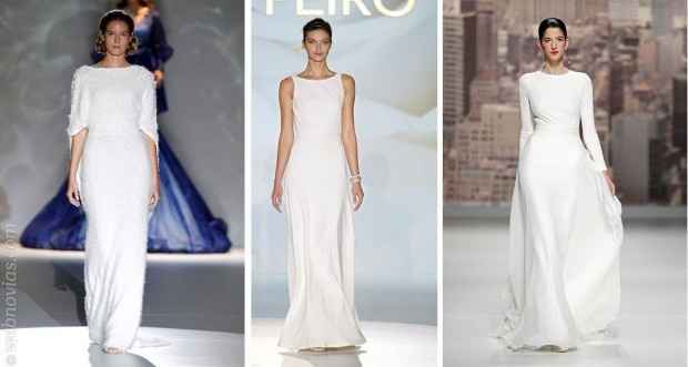 Vestido de novia minimalista 38