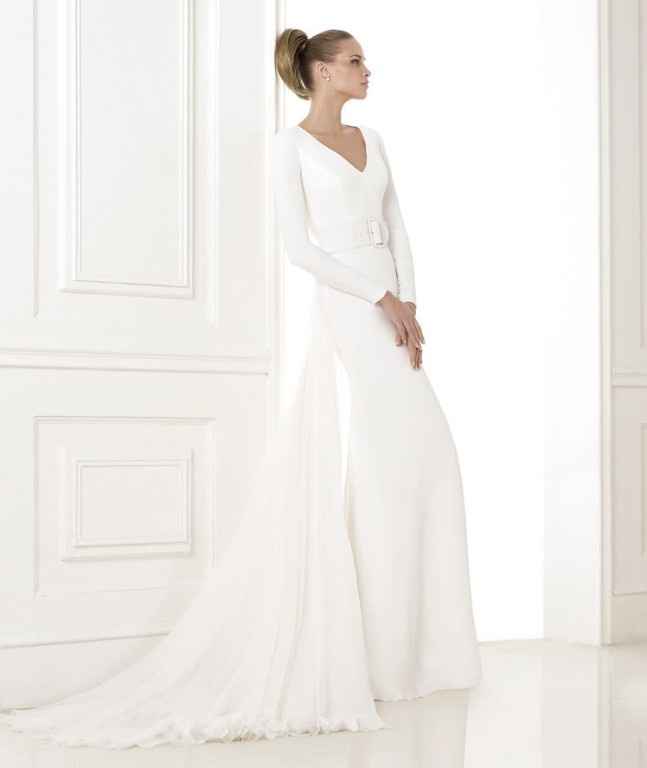 Vestido de novia minimalista 39