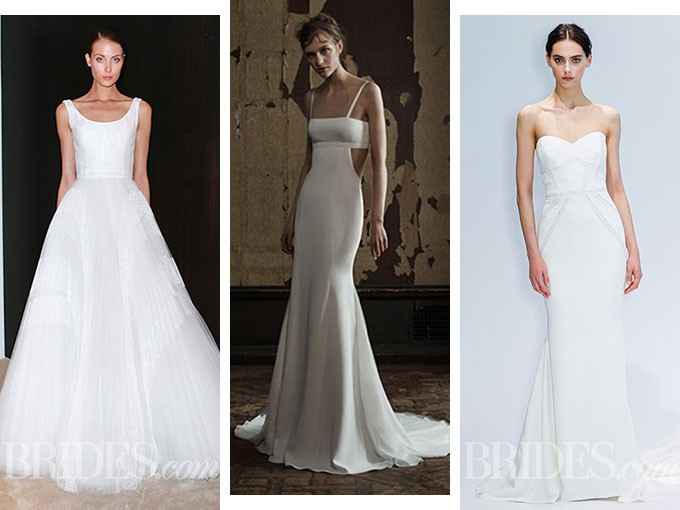 Vestido de novia minimalista 42