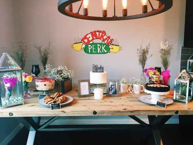 friends tv show themed bridal shower