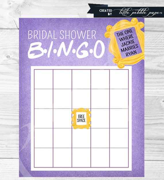 friends tv show themed bridal shower