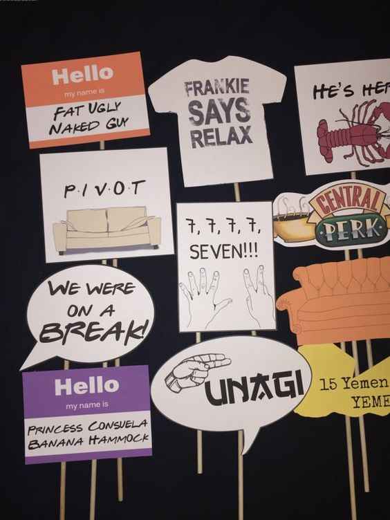 friends tv show themed bridal shower