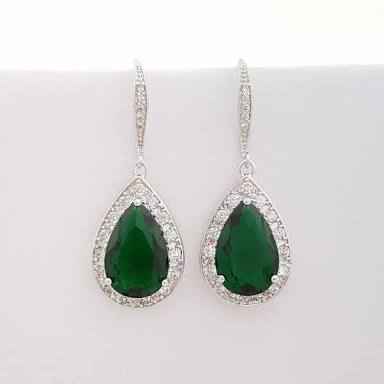  Aretes para novia inspiración esmeralda - 5