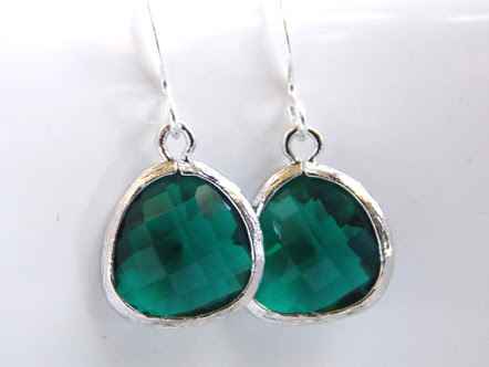  Aretes para novia inspiración esmeralda - 8