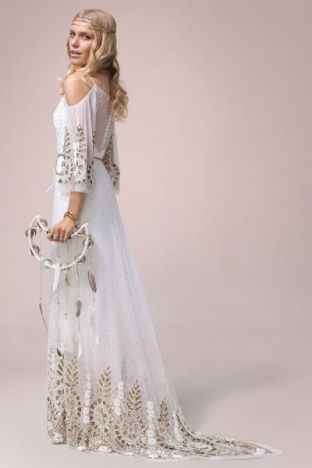 vestido de novia hippie chic 4