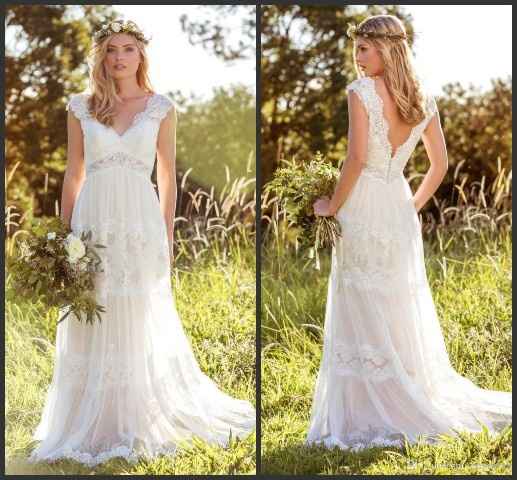 vestido de novia hippie chic 6