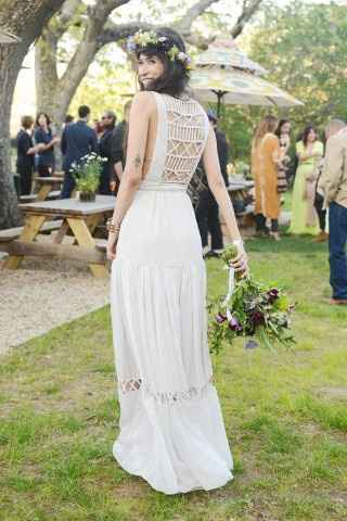 vestido de novia hippie chic 8