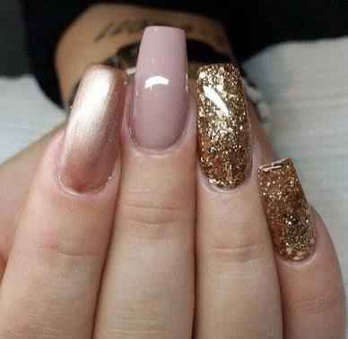 Uñas rose gold - 3