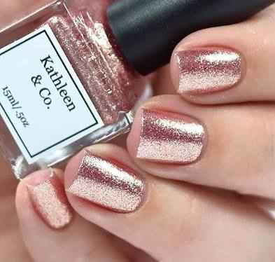 Uñas rose gold - 8