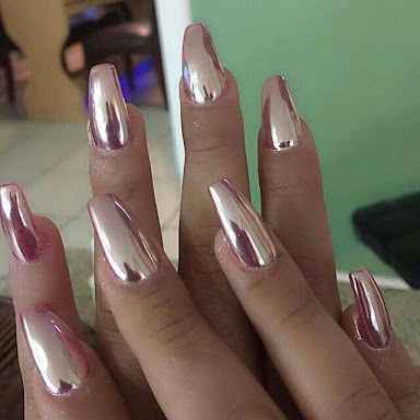 Uñas rose gold - 11