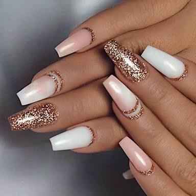Uñas rose gold - 16