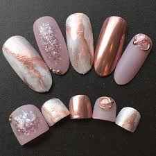 Uñas rose gold - 22