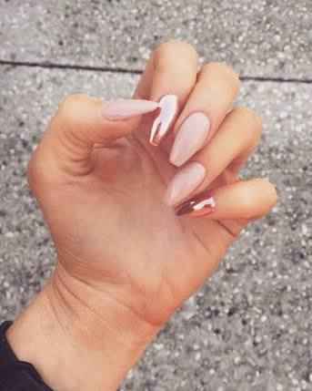 Uñas rose gold - 36