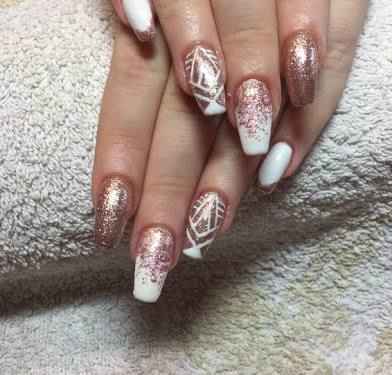 Uñas rose gold - 37