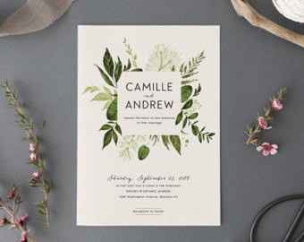 Invitaciones greenery 3