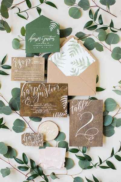 Invitaciones greenery 4