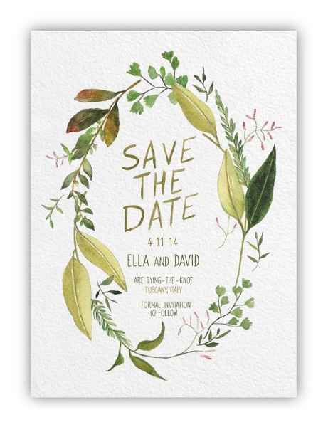 Invitaciones greenery 6