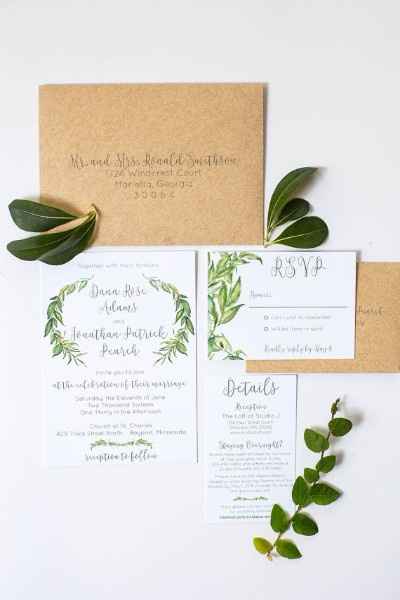 Invitaciones greenery 15