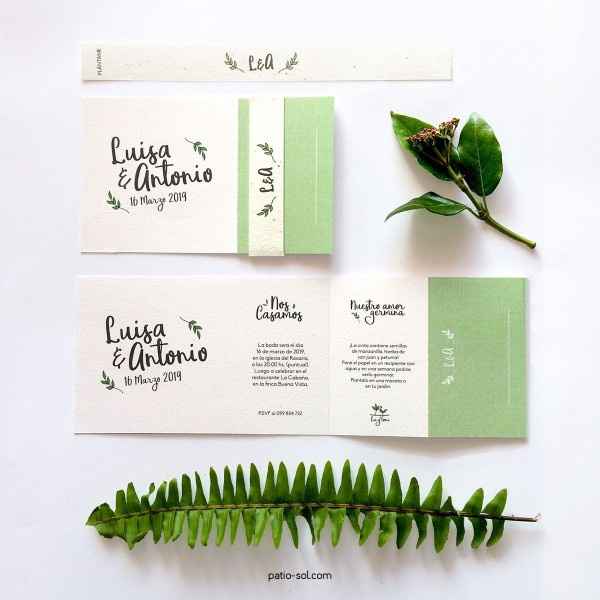 Invitaciones greenery 17