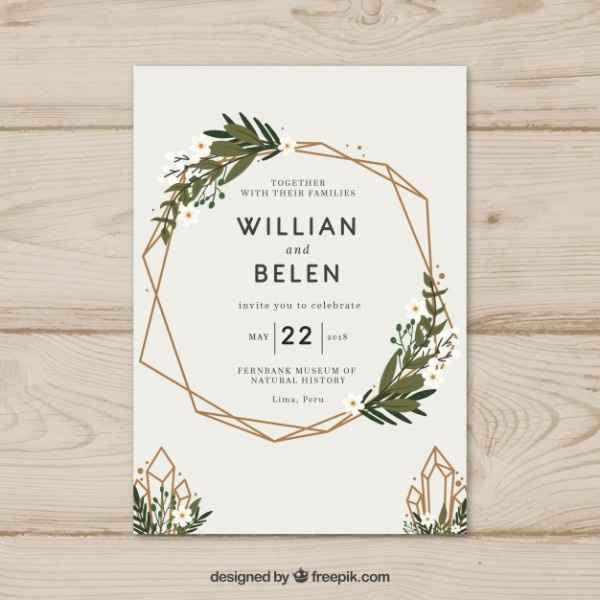 Invitaciones greenery 19