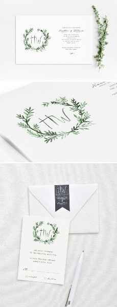 Invitaciones greenery 20