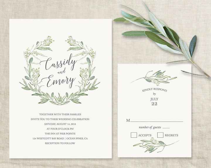 Invitaciones greenery 29