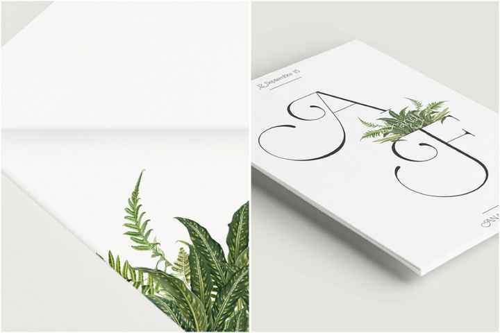 Invitaciones greenery 30