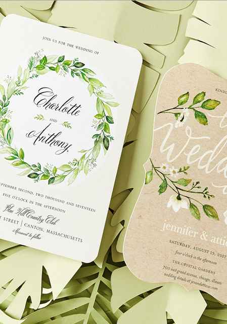 Invitaciones greenery 34