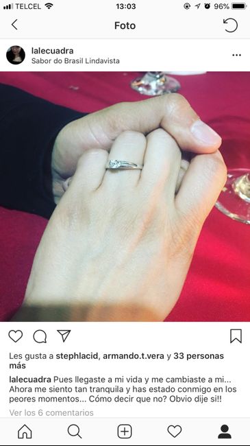 Como anunciaron su compromiso en redes sociales - 1