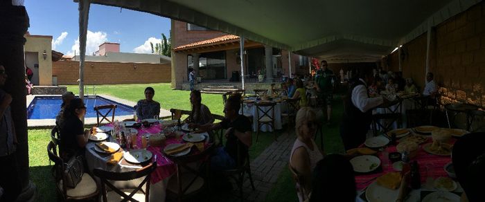 al otro día, en casa de mis suegros