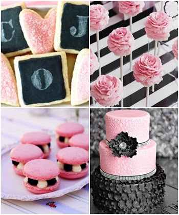 Ayuda chicas ideas para boda combinacion blanco negro y rosa - 7