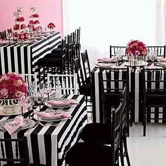 Ayuda chicas ideas para boda combinacion blanco negro y rosa - 11