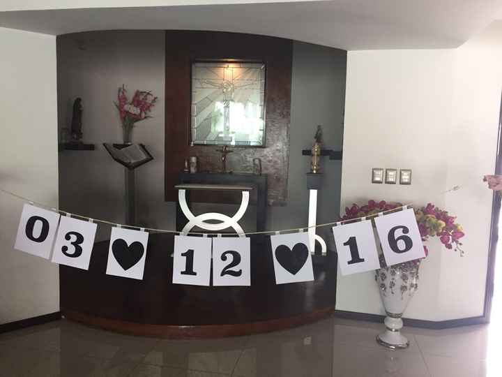 Letrero save the date - 6