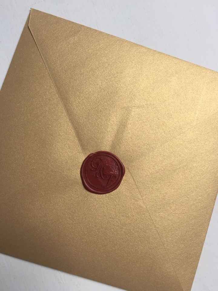 Invitaciones y sellos lacre - 1