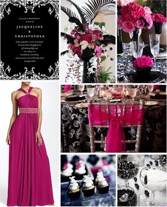 Ayuda chicas ideas para boda combinacion blanco negro y rosa - 3