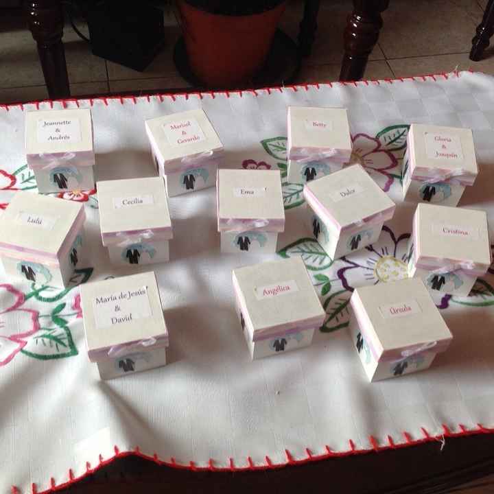 Cajitas padrinoss ( invitaciones)