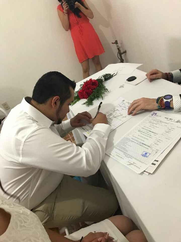  Nuestra boda civil 😍❤ - 5