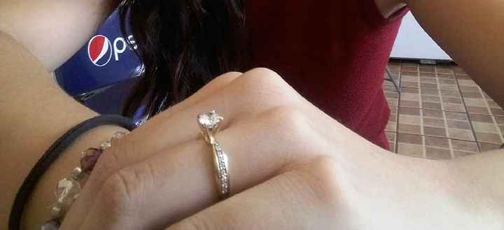  ¿blanco o amarillo? Anillo de compromiso - 3